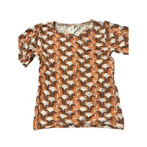 NWT Kate Quinn Melon Trojan Horse Short Sleeve Boxy Tee Tshirt Organic Cotton 8y
